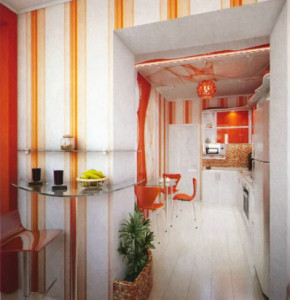 Оранжевая кухня 1